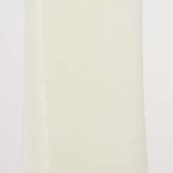 Pre Owned Bottega Veneta Cream Cashmere Scarf 