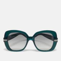 مملوكة مسبقًا Bottega Veneta Green Gradient B.V. 229/S Oversized Sunglasses