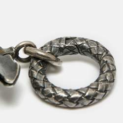 مملوكة مسبقًا Bottega Veneta Resin Fig Leaf Silver 925 Pendant