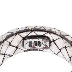 مملوكة مسبقًا Bottega Veneta Intrecciato Woven Silver Band Ring Size 56