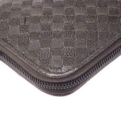 Bottega Veneta Pale Green Intreciatto Leather Zippy Travel Organizer 