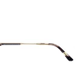 Pre Owned نظارة شمسية بوتيغا فينيتا عين قطة عاكسة بي في0094أس ذهبية/ هافانا 