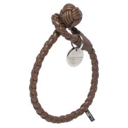 Pre Owned سوار بوتيغا فينيتا توغل جلد نابا انترشياتو بنية S