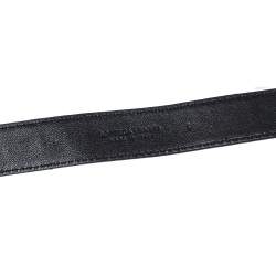 Bottega Veneta Grey Snakeskin Double Wrap Bracelet S