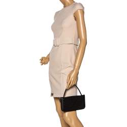 Pre Owned Bottega Veneta Black Intrecciato Leather Zippy Travel Organizer 