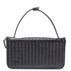 Pre Owned Bottega Veneta Black Intrecciato Leather Zippy Travel Organizer 