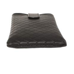Pre Owned Bottega Veneta Brown Intrecciato Leather Sunglasses Case 