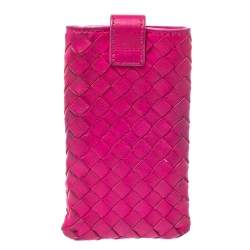 Bottega Veneta Fuchsia Intrecciato Nappa iPhone 5 Case