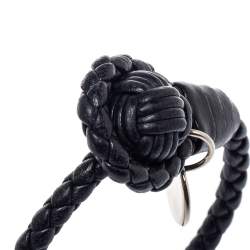 Pre Owned سوار بوتيغا فينيتا عقدة جلد أنترشياتو أسود