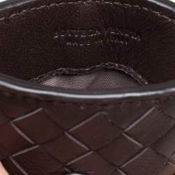 Pre Owned Bottega Veneta Brown Intrecciato Leather Phone Case
