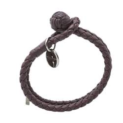 مملوكة مسبقًا سوار بوتيغا فينيتا حبل مزدوج جلد أنترشياتو بنفسجي مقاس صغير (سمول)