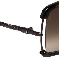 مملوكة مسبقًا نظارة شمسية بوتيغا فينيتا مربعة بي في 132أس بني/ انترشياتو نحاسي