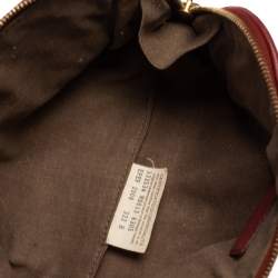 Pre Owned حقيبة صغيرة بوتيغا فينيتا جلد أنترشياتو أحمر داكن