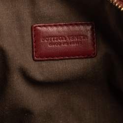 Pre Owned حقيبة صغيرة بوتيغا فينيتا جلد أنترشياتو أحمر داكن