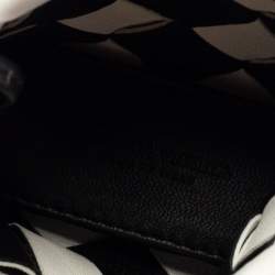 Bottega Veneta Black/White Intrecciato Leather Cabat Bag Charm