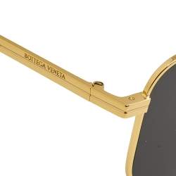 Pre Owned Bottega Veneta Black/Grey BV1036S Aviator Sunglasses