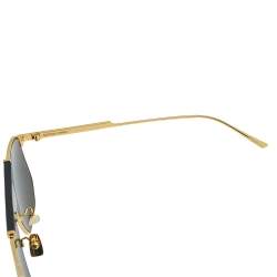 Pre Owned Bottega Veneta Black/Grey BV1036S Aviator Sunglasses