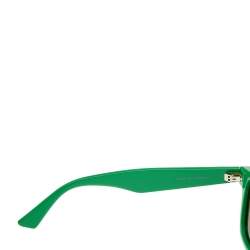 Bottega Veneta Green/Grey BV1120S Rectangle Sunglasses