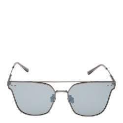 Pre Owned Bottega Veneta Grey/Gunmetal BV0140S Mirror Wayfarer Sunglasses