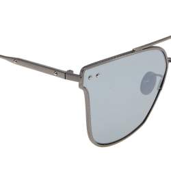 Pre Owned Bottega Veneta Grey/Gunmetal BV0140S Mirror Wayfarer Sunglasses