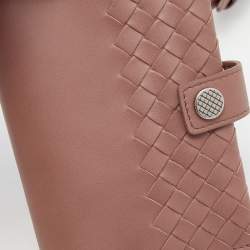 Bottega Veneta Mauve Intrecciato Leather Passport Holder