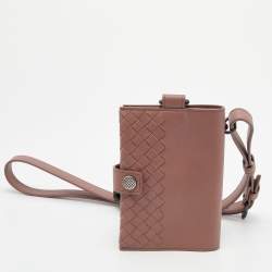 Bottega Veneta Mauve Intrecciato Leather Passport Holder