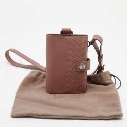Bottega Veneta Mauve Intrecciato Leather Passport Holder
