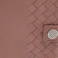 Bottega Veneta Mauve Intrecciato Leather Passport Holder