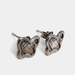 Bottega Veneta Intecciato Butterfly Sterling Silver Stud Earrings