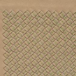 Pre Owned Bottega Veneta Beige/Green Intrecciato Leather iPad Case