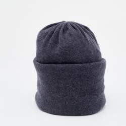 Pre Owned Bottega Veneta Grey Cashmere Beanie Hat