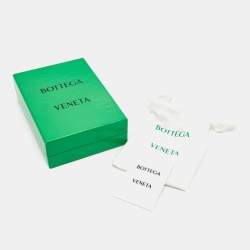 Pre Owned Bottega Veneta Black Intrecciato Leather Cassette Badge Holder