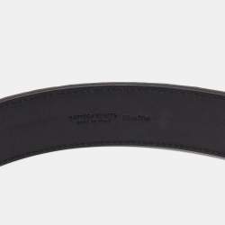 Bottega Veneta Black Intrecciato Leather Belt 95CM