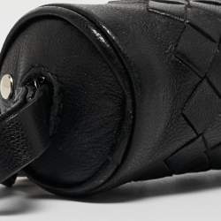 Bottega Veneta Black Intrecciato Leather Zip Pouch