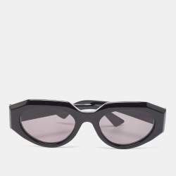 Bottega Veneta Black BV1031S Oval Sunglasses