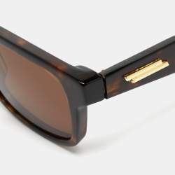 Bottega Veneta Brown BV1146S Rectangular Sunglasses