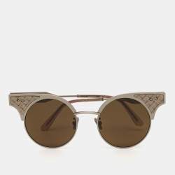 Bottega Veneta Black/Grey BVQ113S Cat Eye Sunglasses