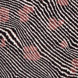 Bottega Veneta Black Print Silk Scarf