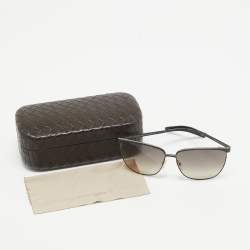 Bottega Veneta Black Gradient Frame BV 168/S Square Sunglasses