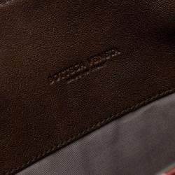Pre Owned Bottega Veneta Brown Nappa Intrecciato Club Fume Briefcase