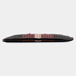 Pre Owned Bottega Veneta Brown Nappa Intrecciato Club Fume Briefcase