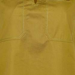 Pre Owned Bottega Veneta Green Cotton Sleeveless Top S