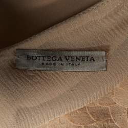 Bottega Veneta Beige Silk Front Tie-Up Top S