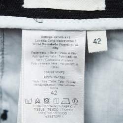 Bottega Veneta Black Side Stripe Denim Jeans M Waist 32"