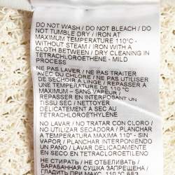 Bottega Veneta Off White Textured Knit Crop Jacket XS