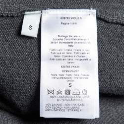 Bottega Veneta Grey Wool Knit Button Front Cardigan S
