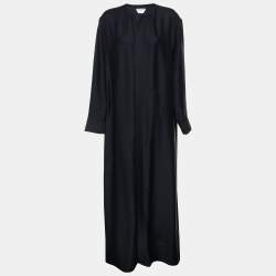Bottega Veneta Navy Blue Crepe Long Dress S