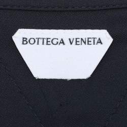 Bottega Veneta Navy Blue Crepe Long Dress S