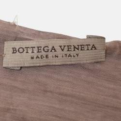 Bottega Veneta Taupe Polyester Maxi Dress S