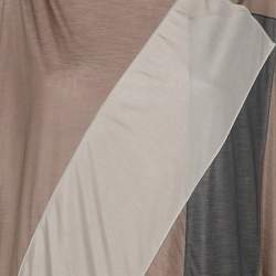 Bottega Veneta Taupe Polyester Maxi Dress S